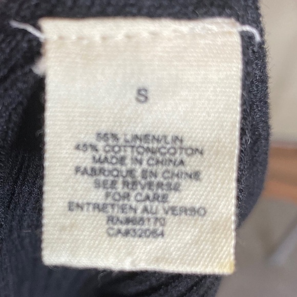 Anthropologie Moth Slouchy Twisty Sweater Black - Picture 7 of 8